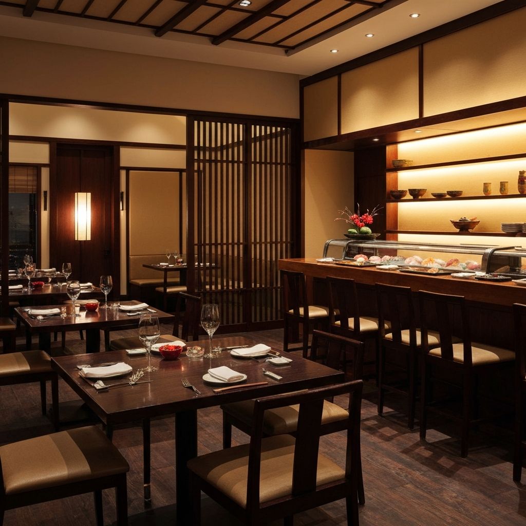 Interior do Kyotto Sushi Bar